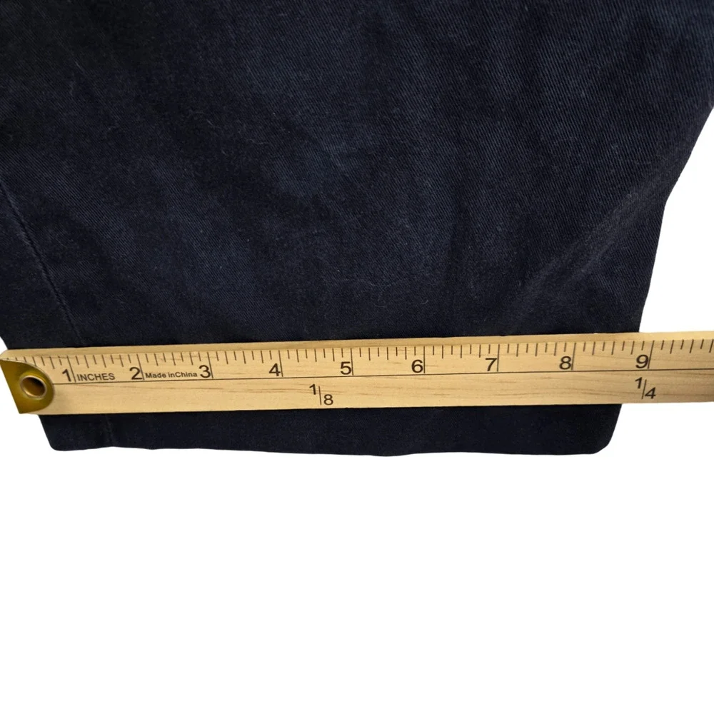 Polo Ralph Lauren Black Straight Mid Rise Pleated Men's Chino Ethan Pants 40x32